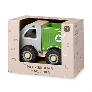 Игрушечный мусоровоз LUKNO, зелёный